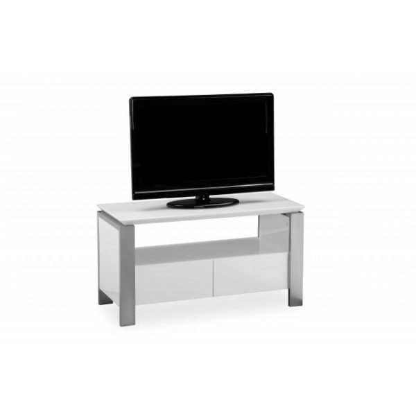 tribeca tv stand white with tv