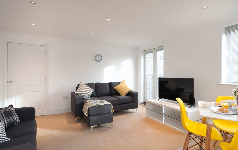 Serviced Accommodation Colchester First Property Living Room