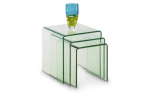 amalfi bent glass nest of tables